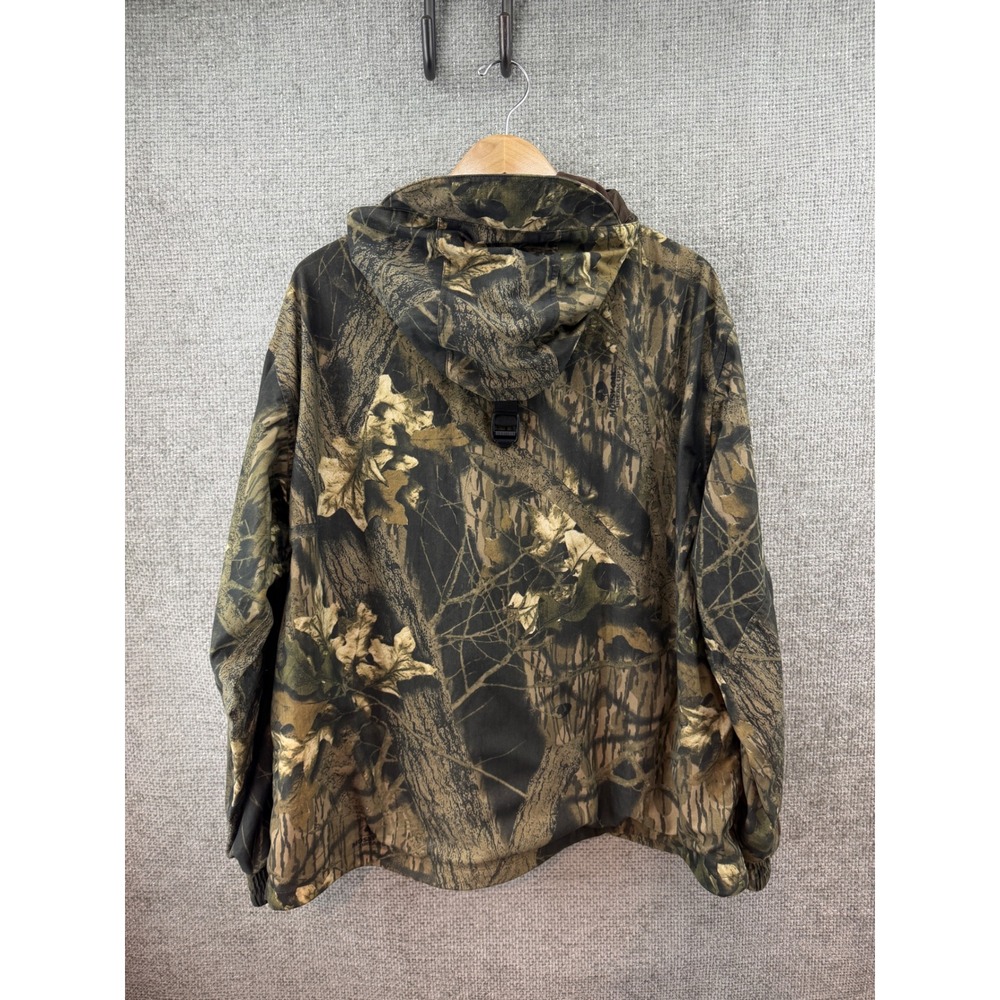 Cabelas Mens XL Mossy Oak Break Up Camo Hunting Jacket Hood Dry Plus - Picture 2 of 16